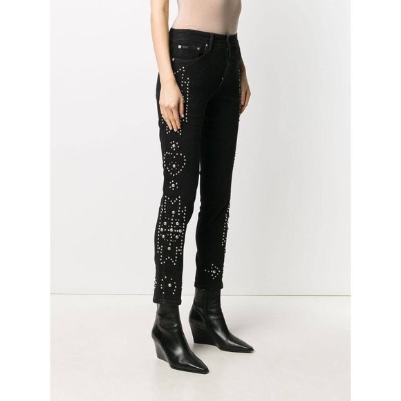 Polo Ralph Lauren Studded The Callen Embellished Jeans Black - Picture 2 of 7